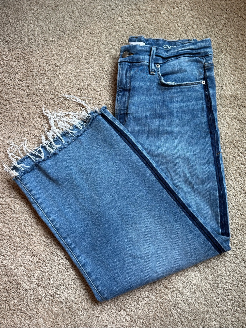 Good American - Good Waist Palazzo Croo